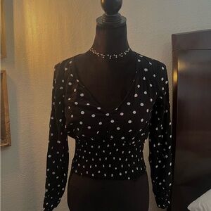 ABERCROMBIE&FITCH SCRUNCHED BLOUSE AND SLEEVES .